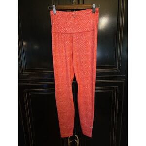 Nike Small Petite Leggings, Long,pink Snake Scale Print Workout, Walking,dri Fit